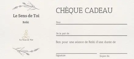 bon cadeau reiki